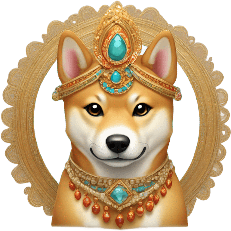 Shiba Inu as Indian god emoji