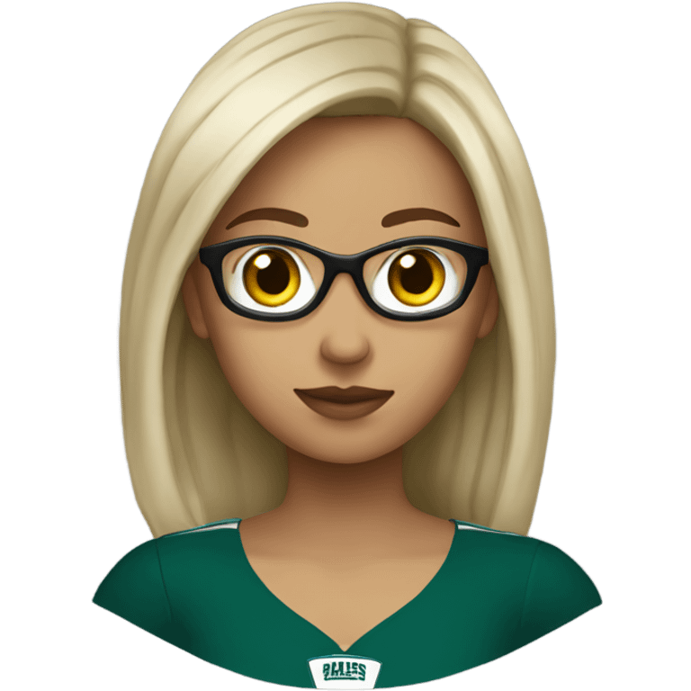 Girl Eagles fan DJinh  emoji