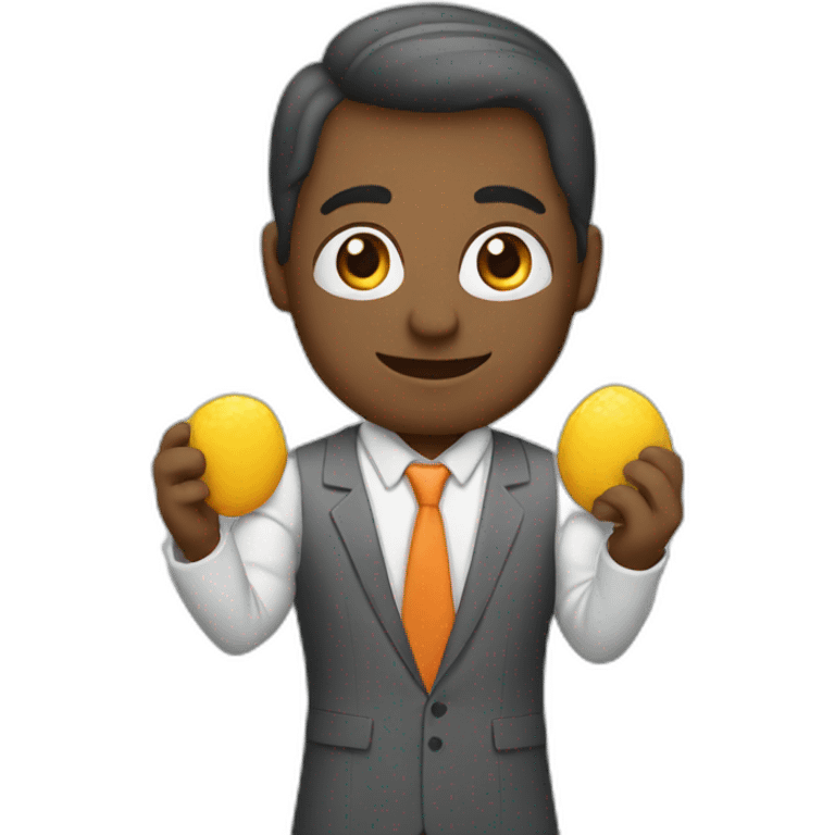 An entrepreneur doing marketing  emoji