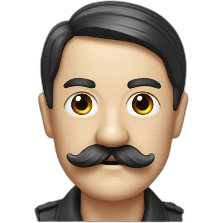 hitler1564 toothbrush mustache emoji