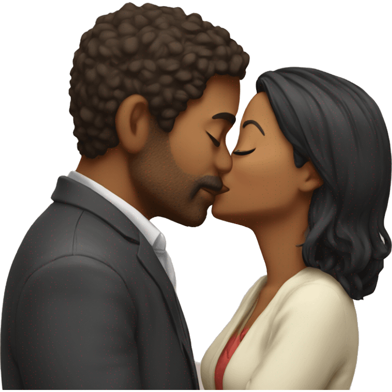 Kiss with wife emoji