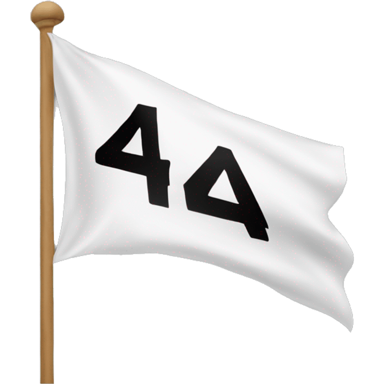 White flag with the sign "404" emoji