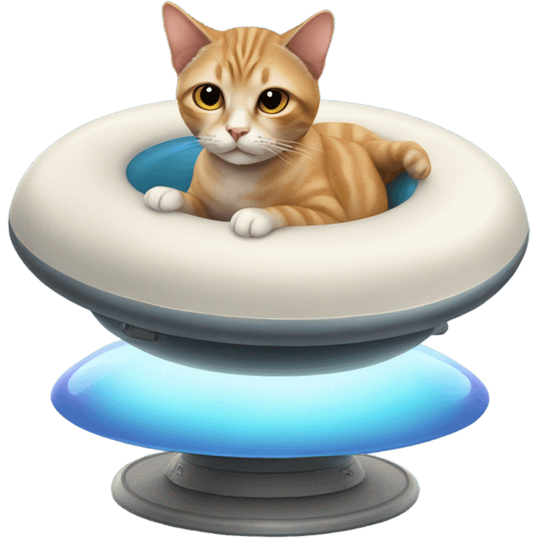 Cat on ufo emoji