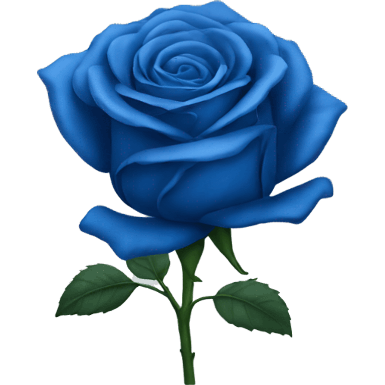 Blue rose emoji