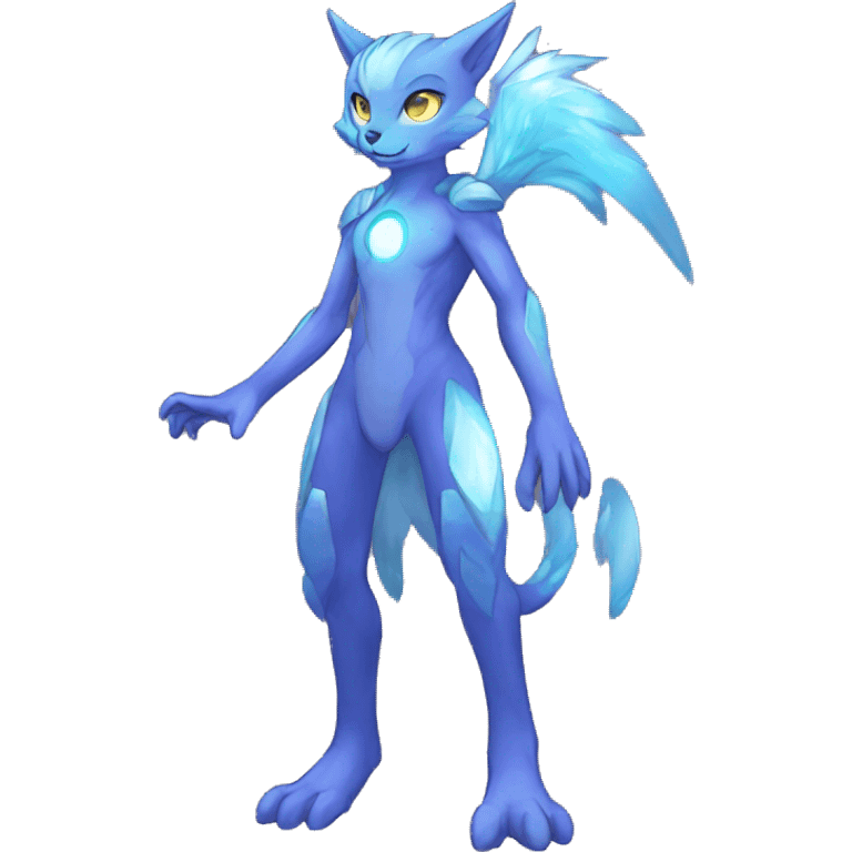 Shiny Anthro Sona Fakemon Nebula Full Body emoji