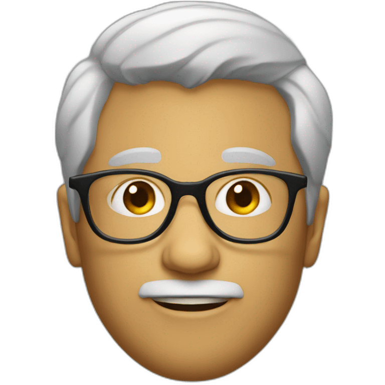 logical and factual person wearing glasses emoji