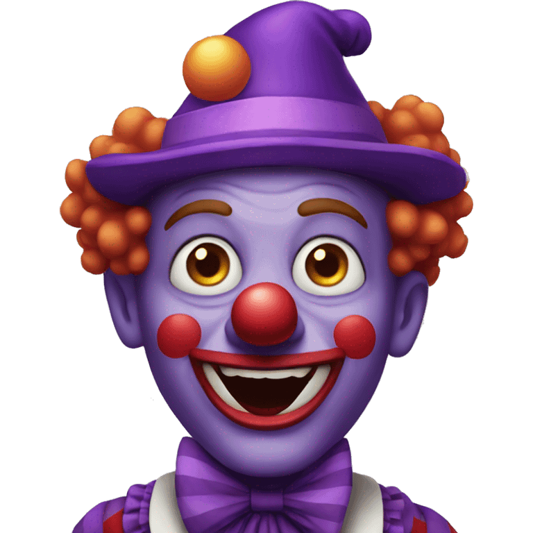 Purple clown  emoji