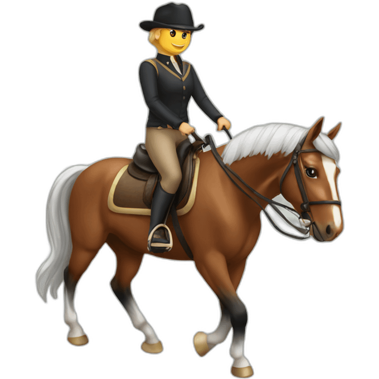 horse riding emoji