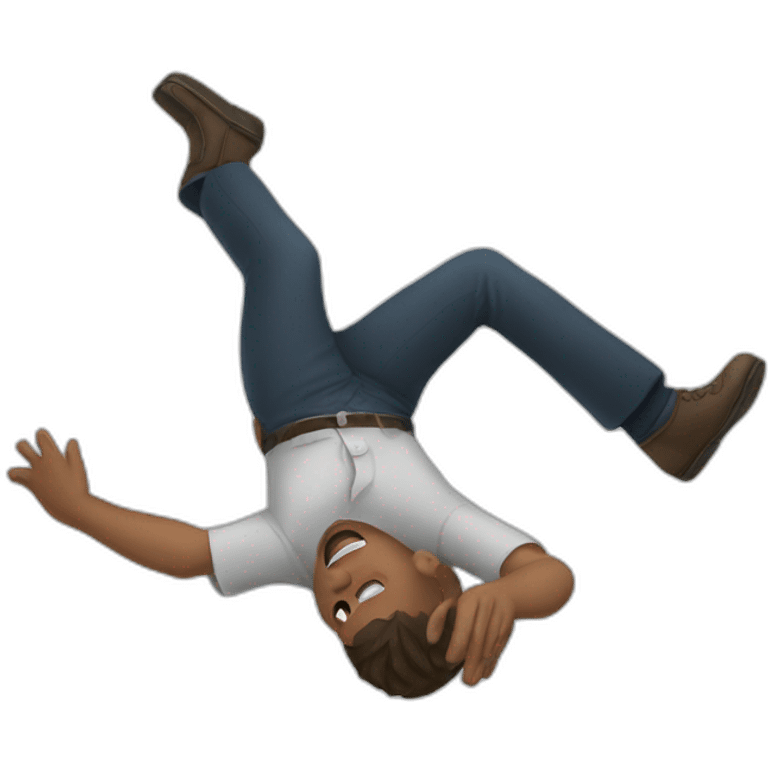 Man falling down emoji