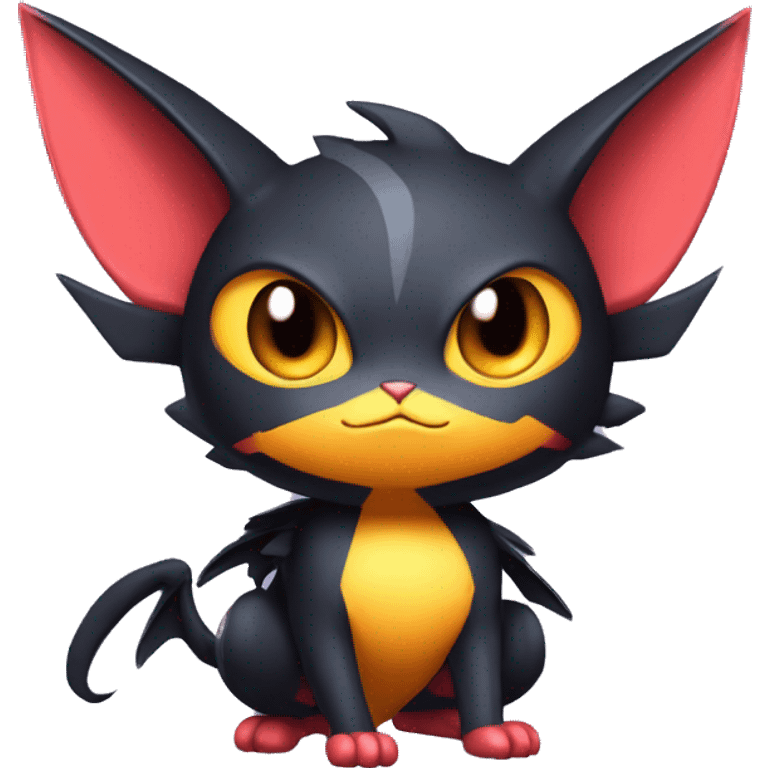 Cool Cute Edgy Chibi Noibat-Litten-Pokémon-Fakémon-hybrid emoji