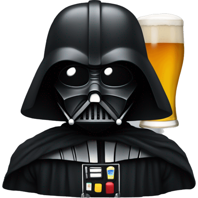 Dark Vador qui boit une bière emoji