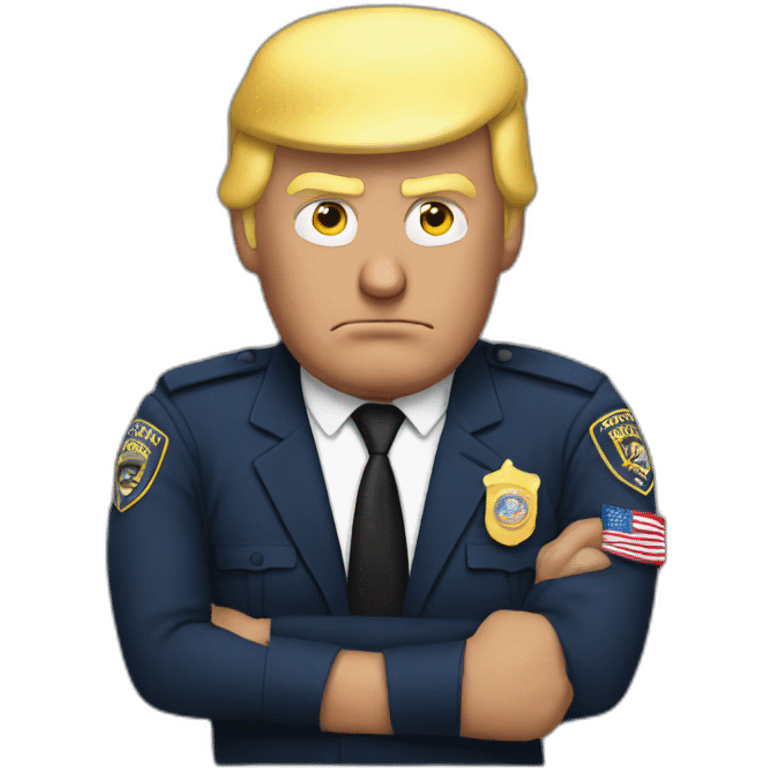 trump-getting-arrested emoji