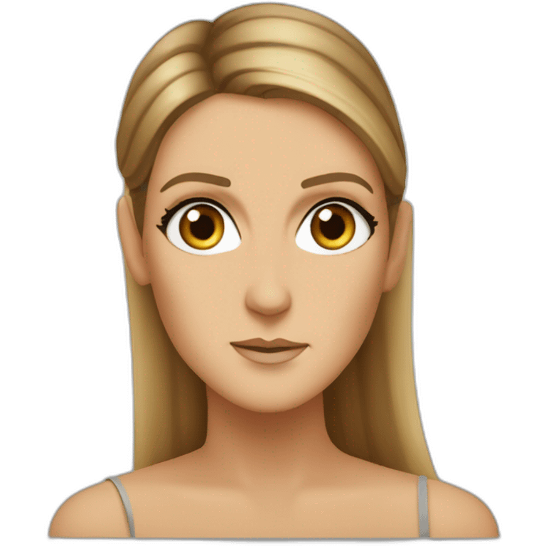 Céline Dion boring face emoji