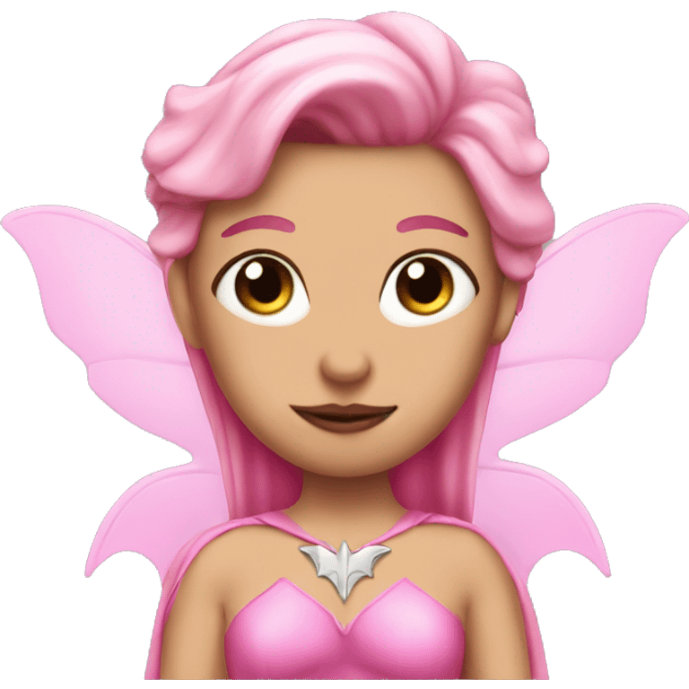 Pink fairy batman emoji