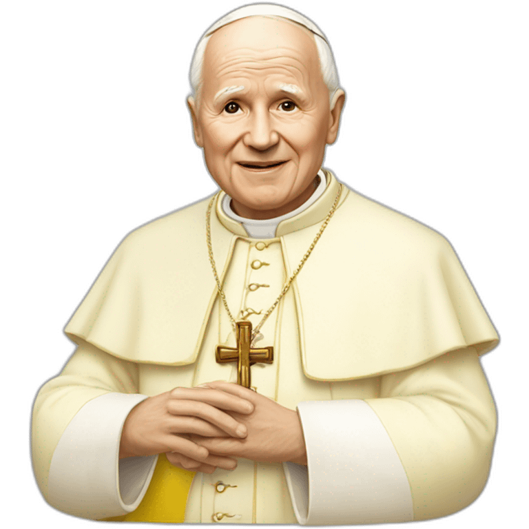 john-paul-ii-skin-color-yellow emoji