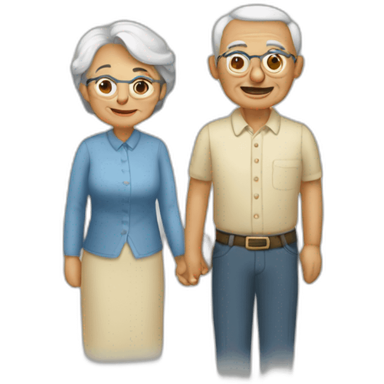 pareja de ancianos emoji