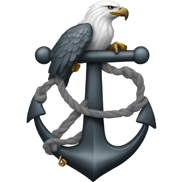 Eagle globe anchor  emoji