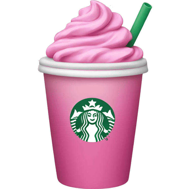 Starbucks drink but pink emoji