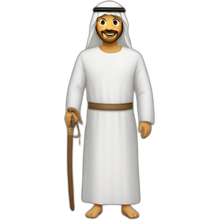 Une arabe avec une claquette emoji