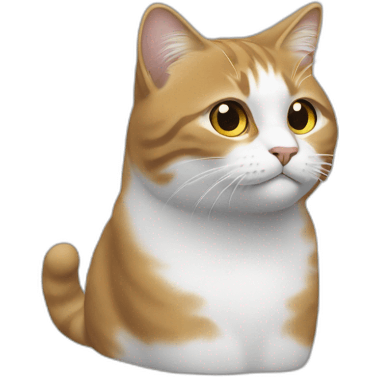 Un chat sur une météorite emoji