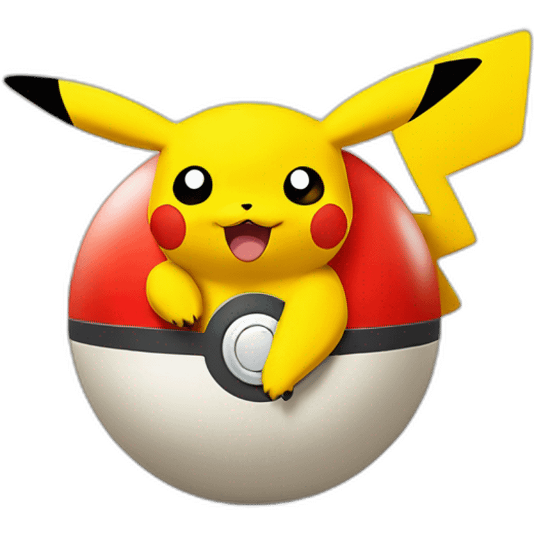 pikachu poke ball emoji