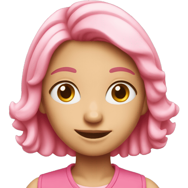 Smart pinkey girl emoji