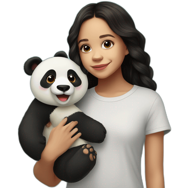 Jenna Ortega et un panda emoji