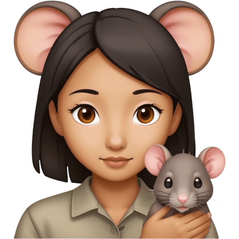 rat asian girl emoji