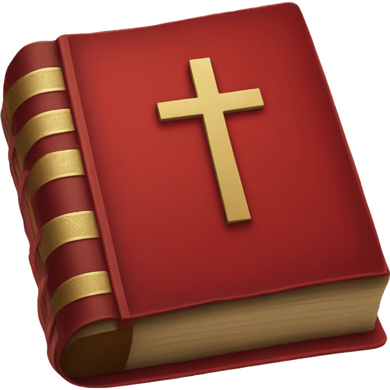 a red Bible emoji