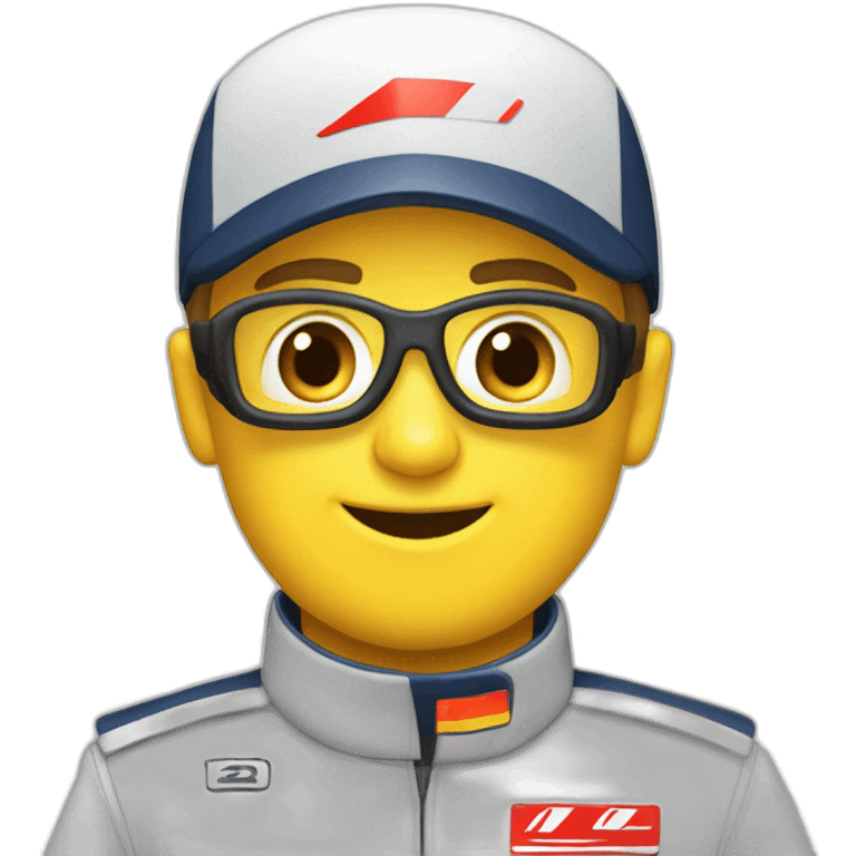 Pilote de course de Formule 1 emoji