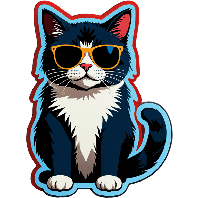 Cat with sunglasses emoji