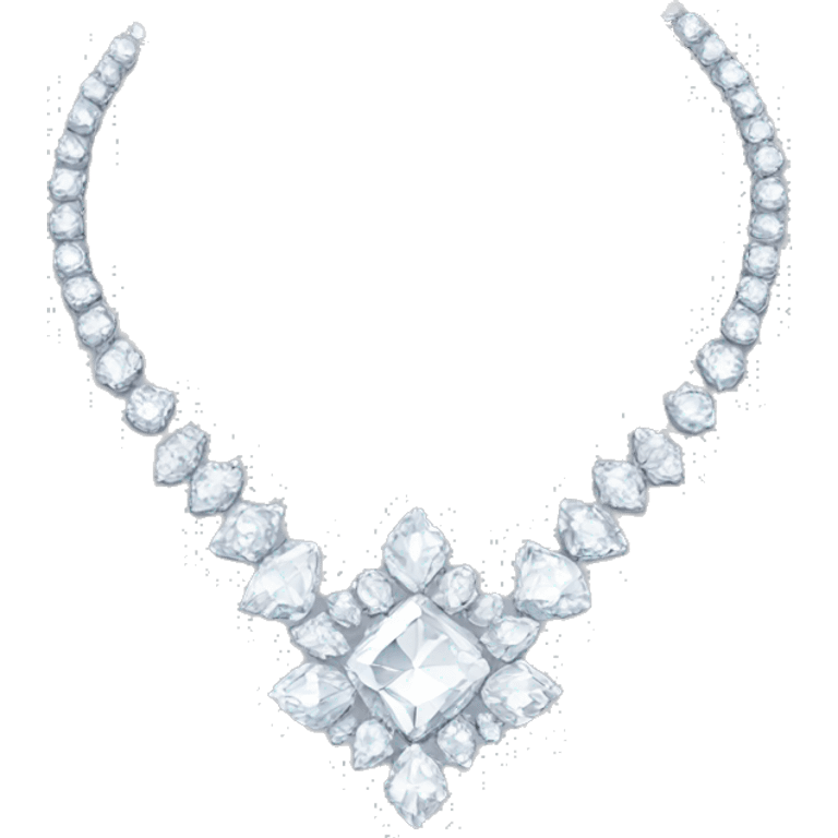 luxury diamond necklace  emoji