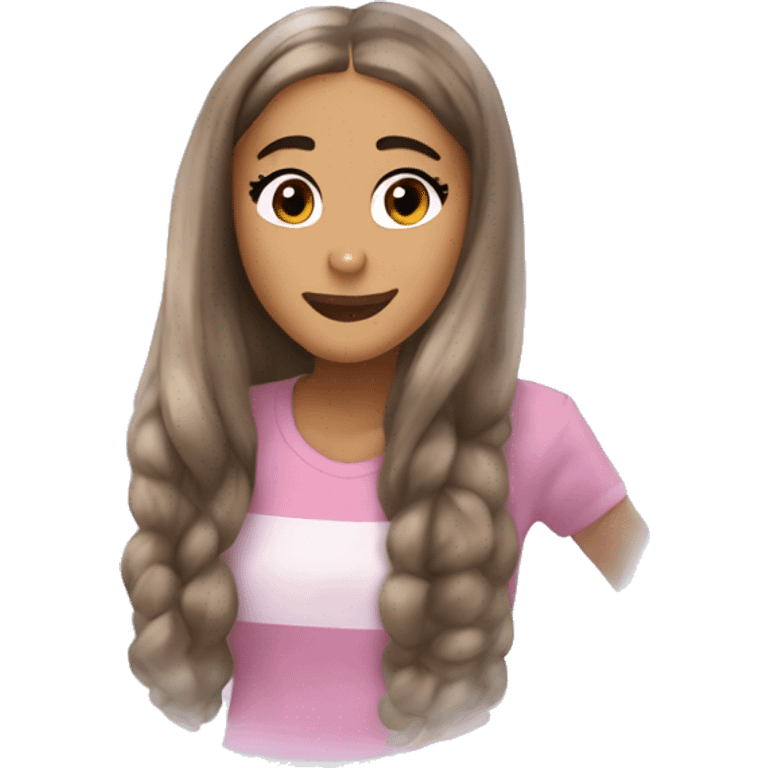 Ariana Grande in a bubble emoji