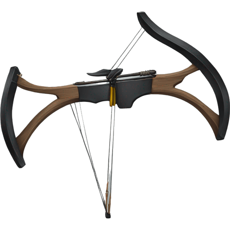 black cross bow emoji