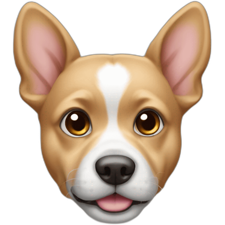 Petit chien qui rigole emoji