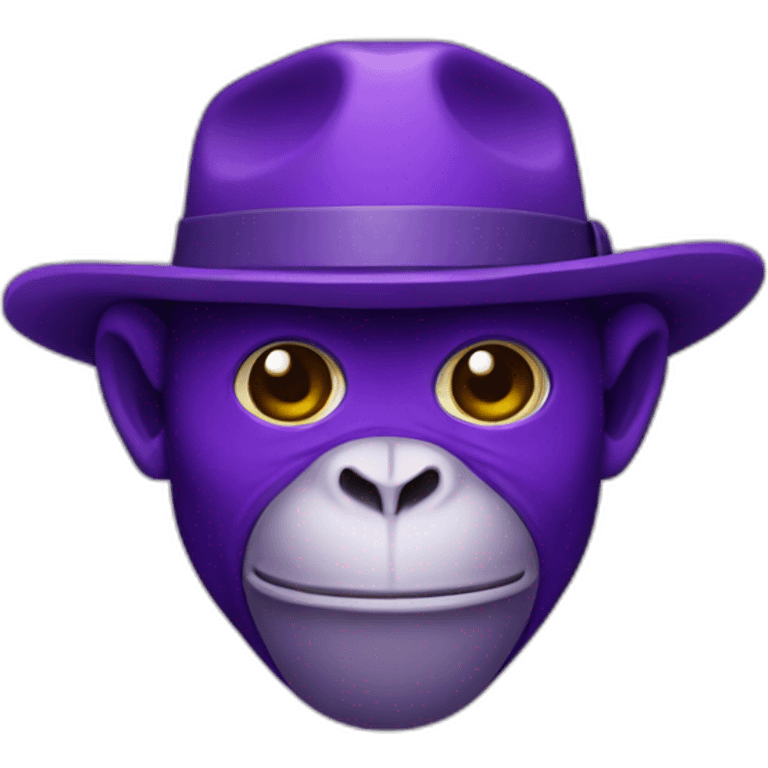 purple anonymous incognito monkey head emoji