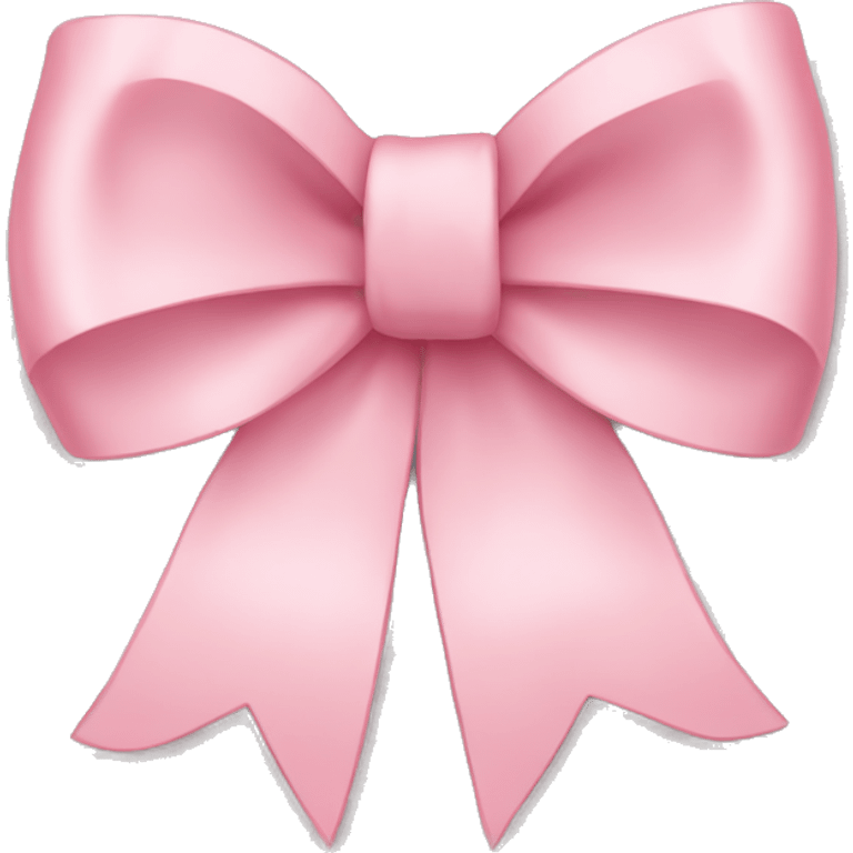 light pink ribbon bow emoji