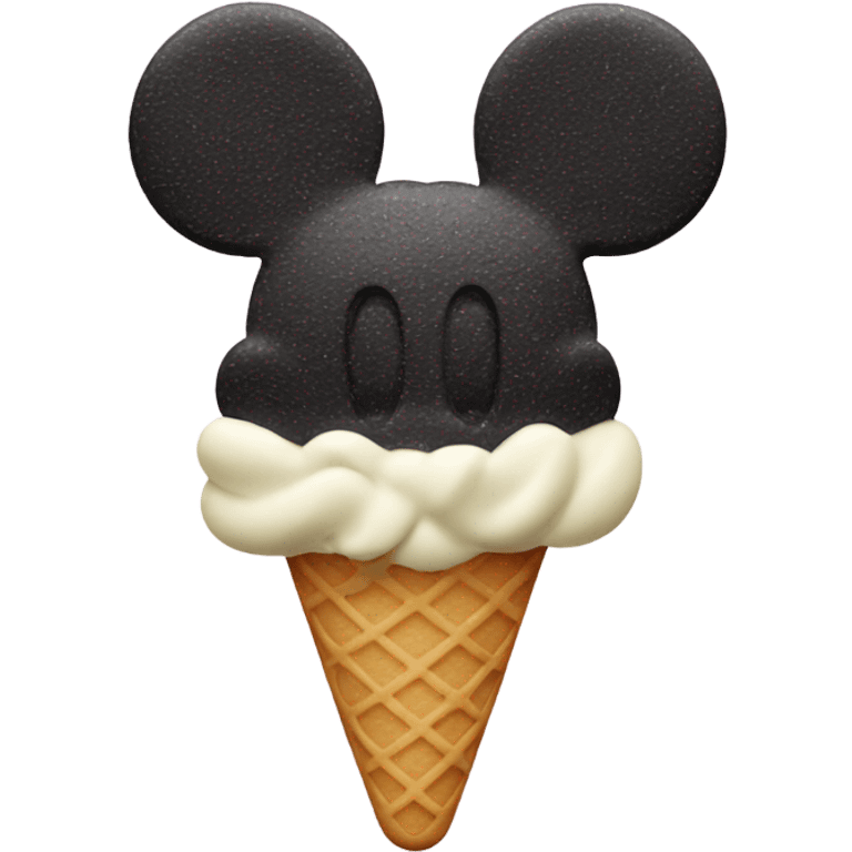 Mickey shaped ice cream bar emoji