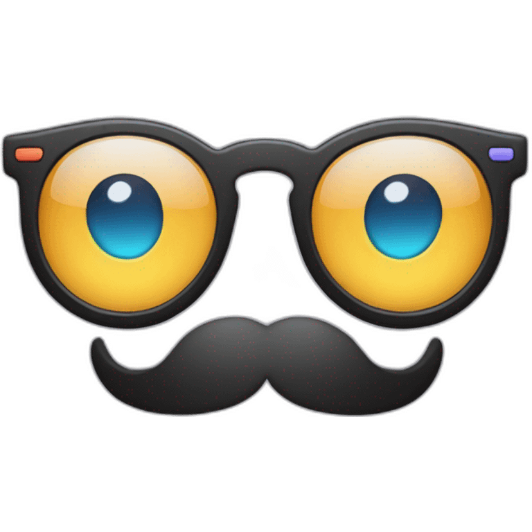 premiere pro logo with glasses emoji