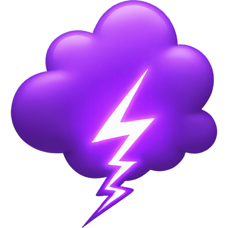 purple lightning emoji