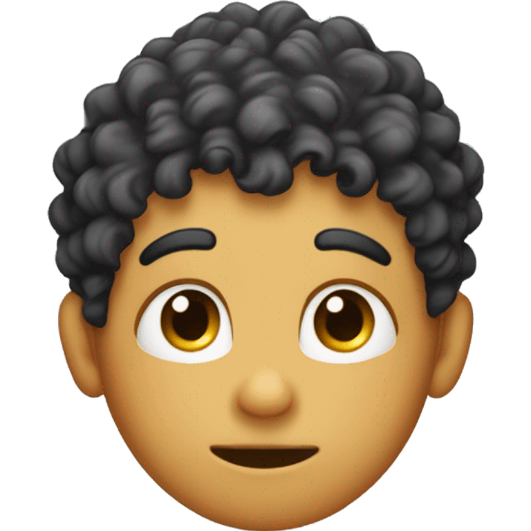 A curly head boy face palming his face emoji