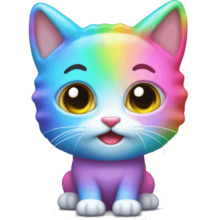 Rainbow poptart kitty emoji