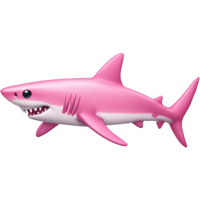 Pink shark emoji