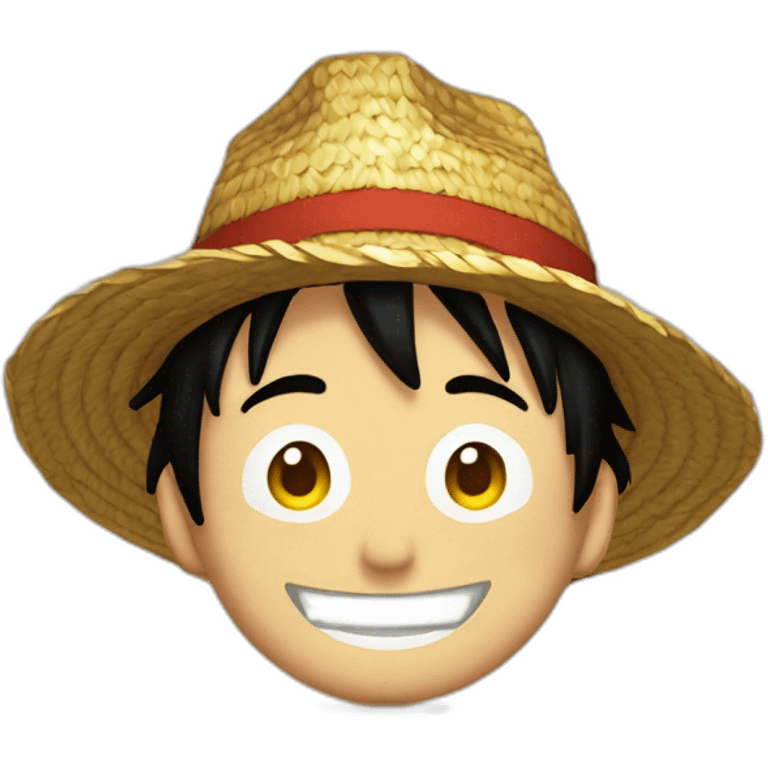 Luffy au chapeau de paille emoji