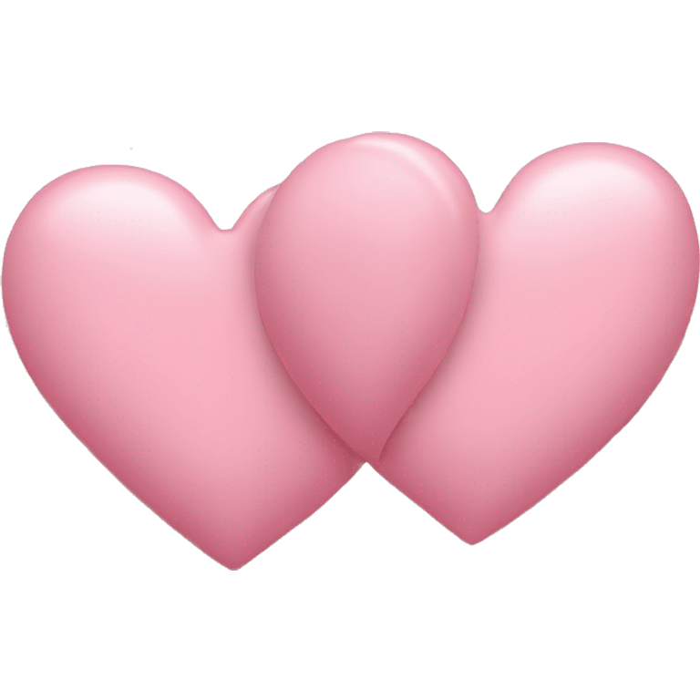 two pastel pink hearts emoji