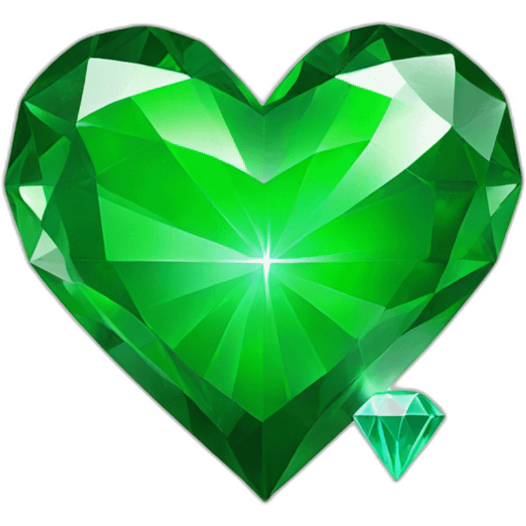 green #1b5d3c heart with a diamond emoji