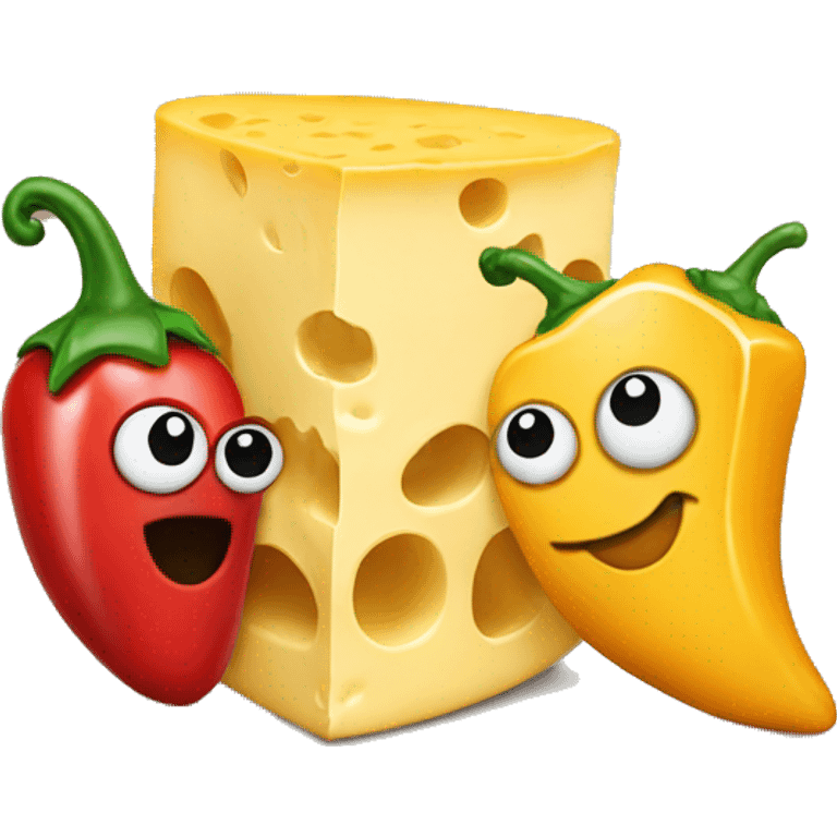 Chilli and cheese  emoji