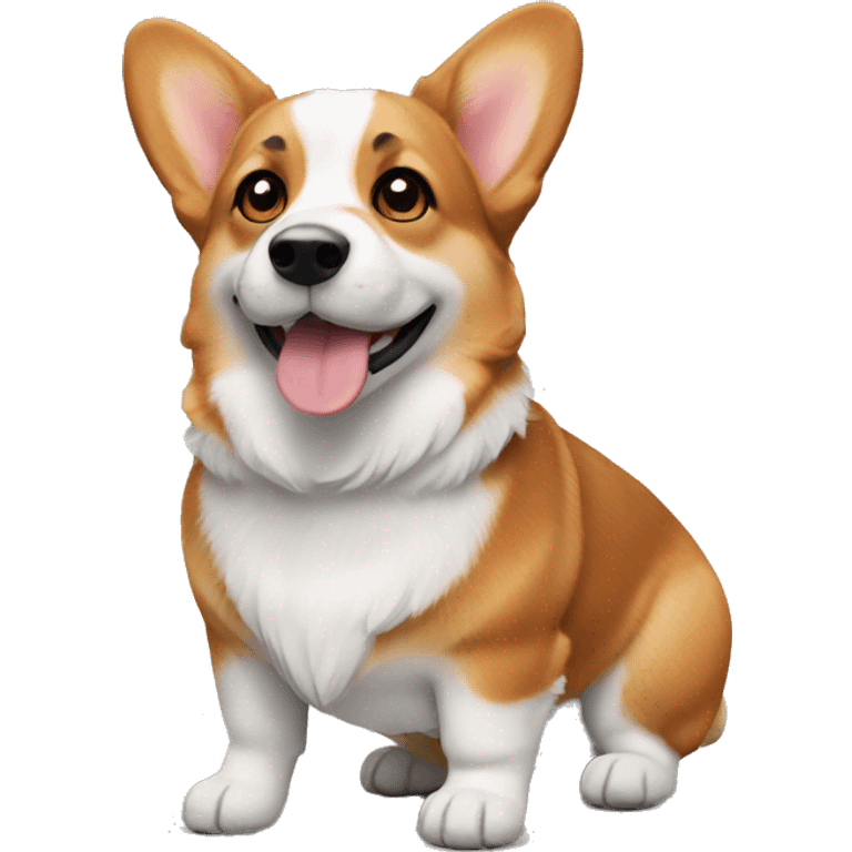 Corgi with black fur emoji