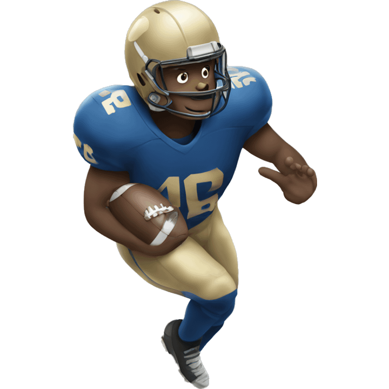 A football player flying emoji