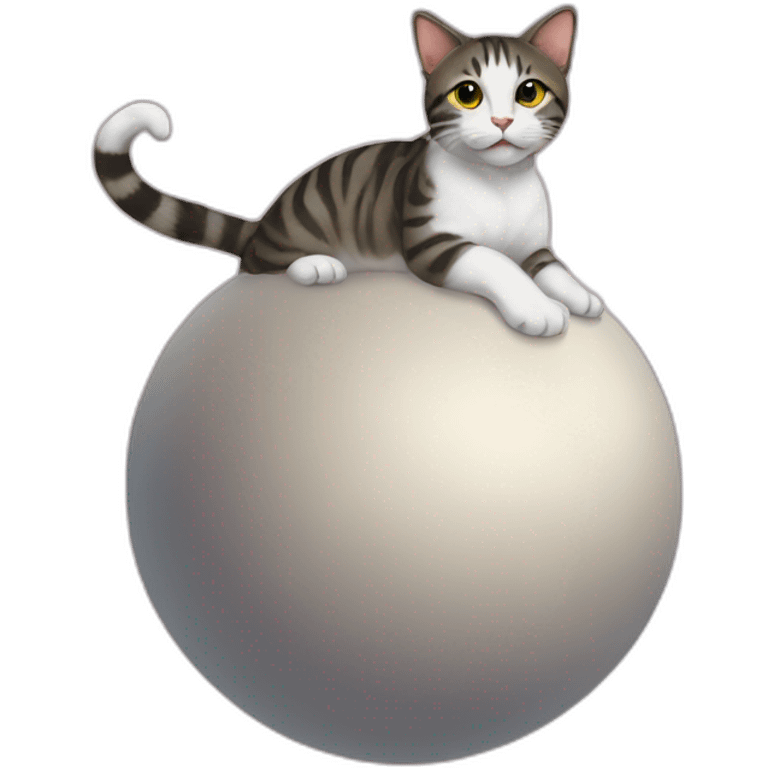 cat on the ball emoji